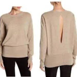 Vince Cashmere Split Back Keyhole Sweater